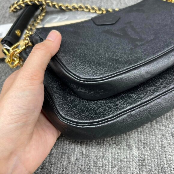 100% Louis Vuitton Multi Pochette Accessories Monogram Leather Satchel - Picture 6 of 16